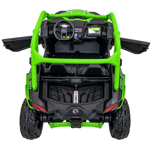 Zielone auto na akumulator dla 7 latka Buggy Maverick Turbo RR.webp