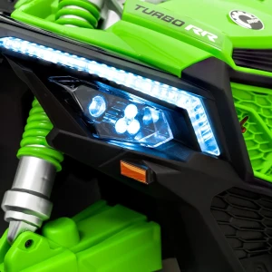 Zielony samochód elektryczny dla dzieci z pilotem Buggy Maverick Turbo RR.webp