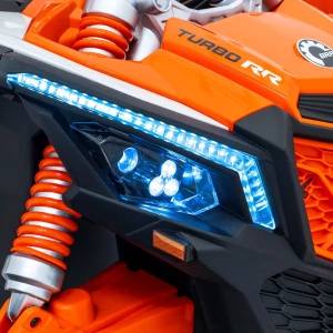 Pomaranczowy samochód elektryczny dla dzieci z pilotem Buggy Maverick Turbo RR.webp