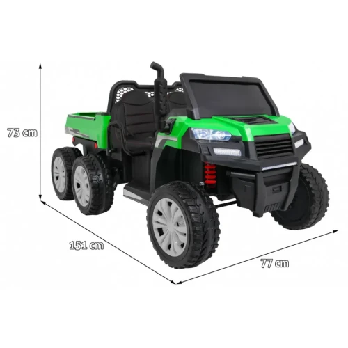 Zielony samochód elektryczny dla dziecka Farmer Truck dla 2 dzieci.webp