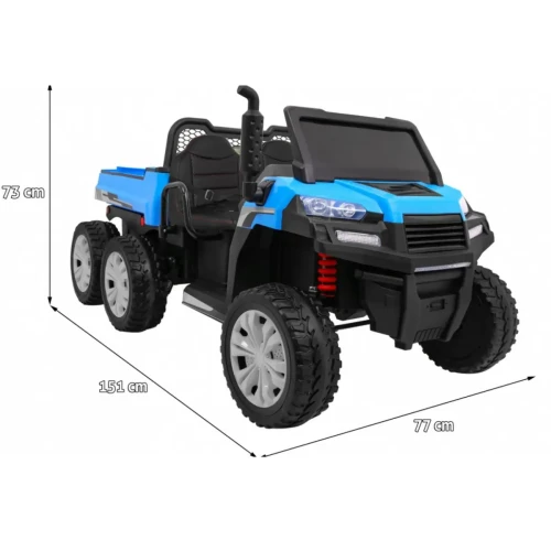 Niebieski samochód elektryczny dla dzieci Farmer Truck dla 2 dzieci.webp