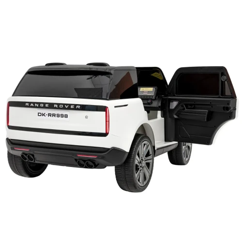 Białe autko na akumulator Range Rover SUV Lift.webp