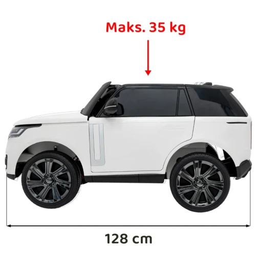 Samochód akumulatorowy dla dzieci biały Range Rover SUV Lift.webp