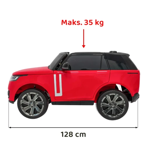 Samochód akumulatorowy dla dzieci biały Range Rover SUV Lift.webp
