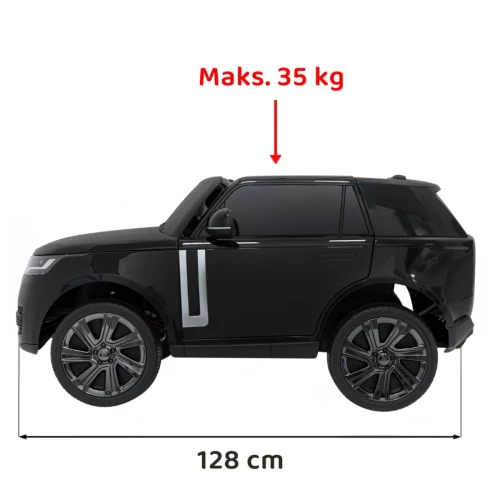 Samochód akumulatorowy dla dzieci czarny Range Rover SUV Lift.webp