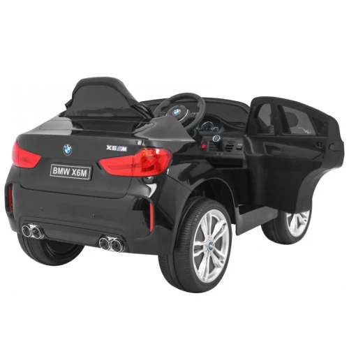 Czarne auto elektryczne dla dzieci BMW X6M.webp