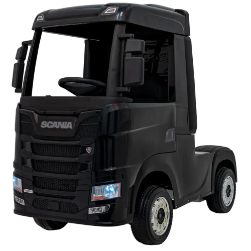 Czarne autko tir na akumulator Scania R-SERIES.webp