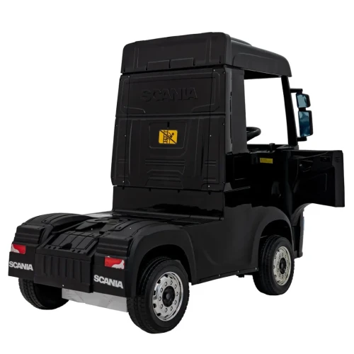 Czarne auto elektryczne dla dzieci tir Scania R-SERIES.webp
