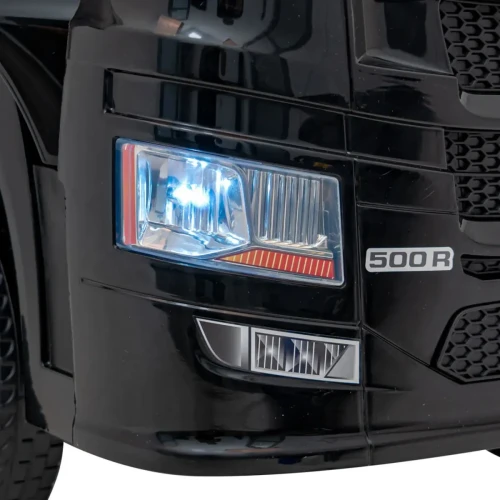 Czarny samochodzik elektryczny dla  dzieci tir Scania R-SERIES.webp