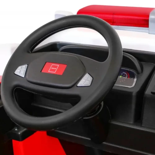 Czerwone auto na pilot dla dziecka Wóz Straż Pożarna.webp