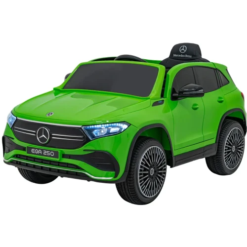 Zielone auto elektryczne dla dzieci Mercedes Benz EQA 250.webp