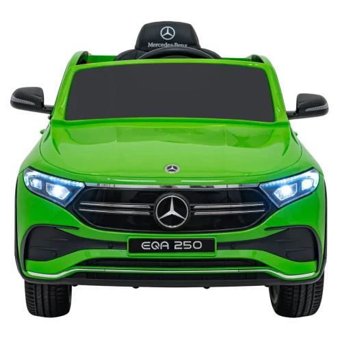 Zielone auto na pilot dla dziecka Mercedes Benz EQA 250.webp