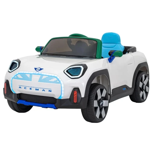Białe autko na akumulator dla dzieci Mini Cooper Concept Aceman.webp