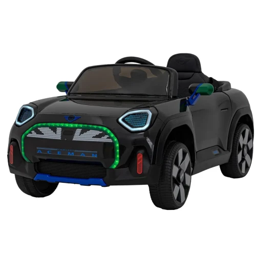 Czarne autko na akumulator dla dzieci Mini Cooper Concept Aceman.webp