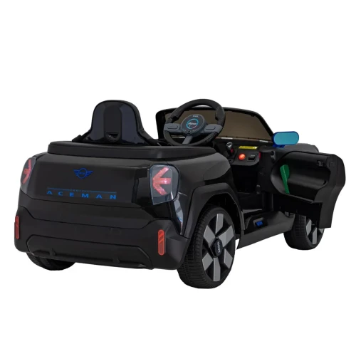 Czarne auto elektryczne dla dzieci Mini Cooper Concept Aceman.webp
