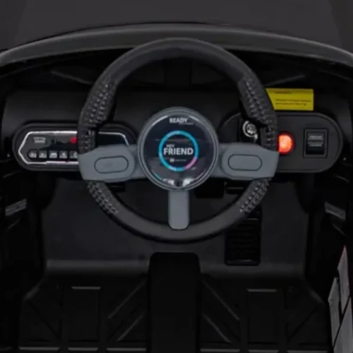 Czarny samochodzik elektryczny dla dzieci Mini Cooper Concept Aceman.webp