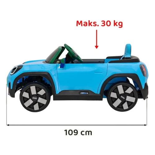 Niebieski samochód na akumulator dla dzieci Mini Cooper Concept Aceman.webp