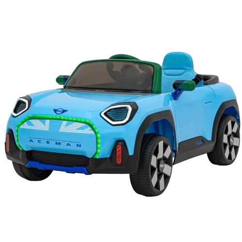 Niebieskie autko na akumulator dla dzieci Mini Cooper Concept Aceman.webp