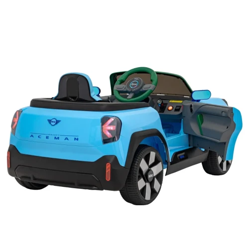 Niebieskie auto elektryczne dla dzieci Mini Cooper Concept Aceman.webp