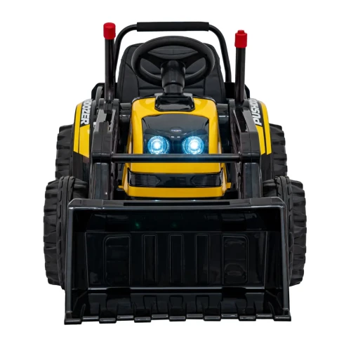 Żółte auto na akumulator dla 7 latka Koparka Traktor na akumulator dla dzieci Żółty.webp