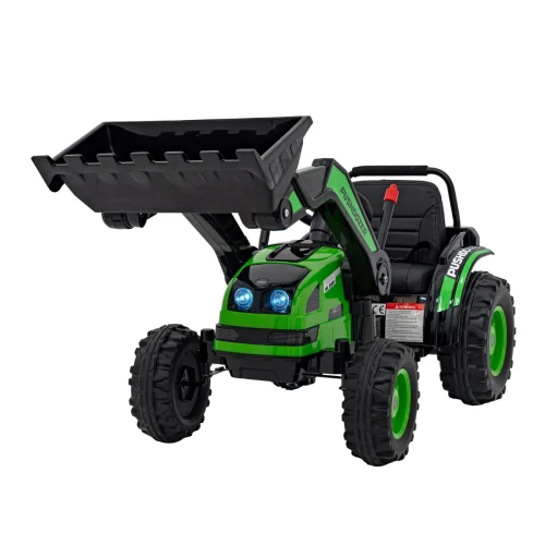 Zielone auto dla dziecka na akumulator Koparka Traktor na akumulator dla dzieci Zielony.webp