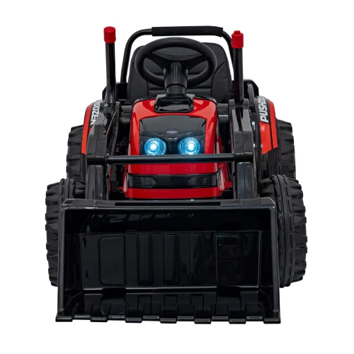 Czerwone auto na akumulator dla 7 latka Koparka Traktor na akumulator dla dzieci Czerwony.webp