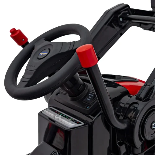 Czerwony elektryczny samochód dla dziecka Koparka Traktor na akumulator dla dzieci Czerwony.webp