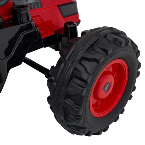 Czerwony samochod dzieciecy akumulator Koparka Traktor na akumulator dla dzieci Czerwony.webp