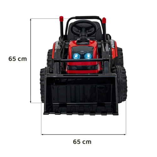 Czerwony samochód elektryczny dla dzieci Koparka Traktor na akumulator dla dzieci Czerwony.webp