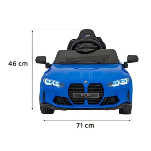 Niebieskie auto na akumulator dla 7 latka BMW M4.webp