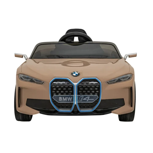 Złote auto akumulatorowe dla dzieci BMW i4.webp