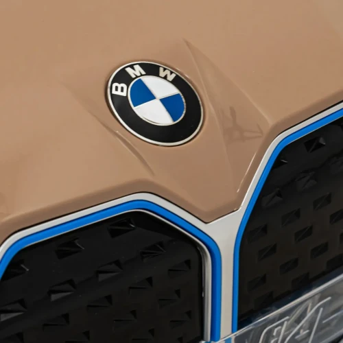Złote auto na akumulator dla 6 latka BMW i4.webp
