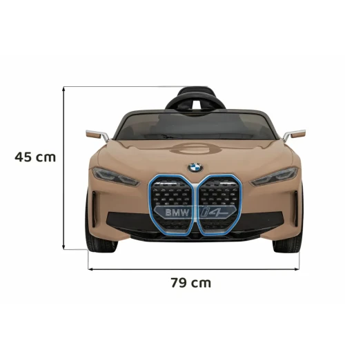 Złote samochod dla dzieci na akumulator BMW i4.webp