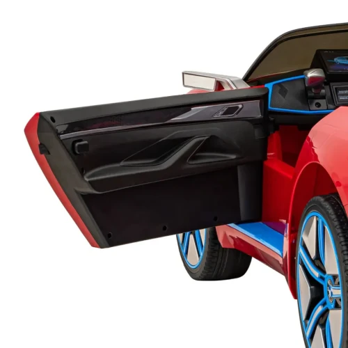 Czerwone auto elektryczne dla dzieci BMW i4.webp