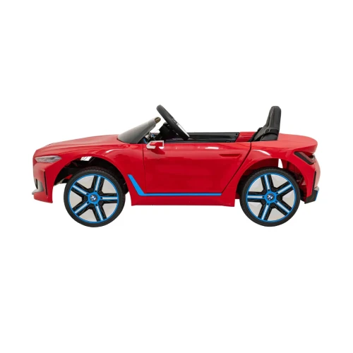 Czerwone auto akumulatorowe dla dzieci BMW i4.webp