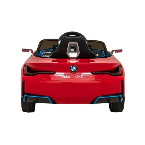Czerwony samochodzik dla dziecka na akumulator BMW i4.webp