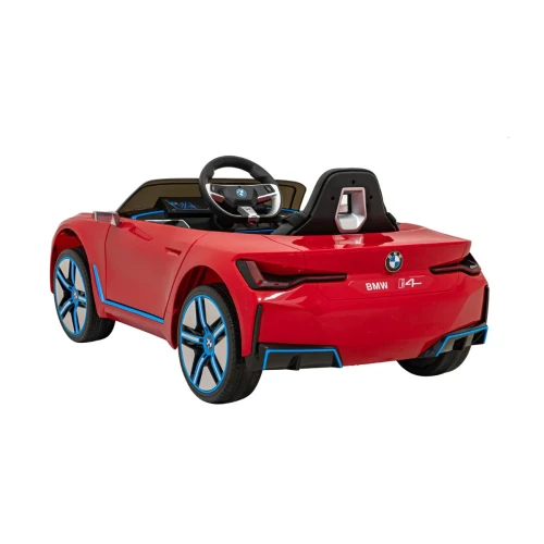 Czerwony samochód na akumulator dla dzieci BMW i4.webp