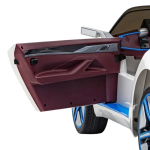 Białe auto na akumulator dla 7 latka BMW i4.webp