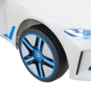 Biały samochod dzieciecy akumulator BMW i4.webp