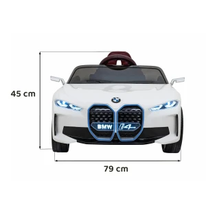 Biały samochodzik elektryczny dla dzieci BMW i4.webp