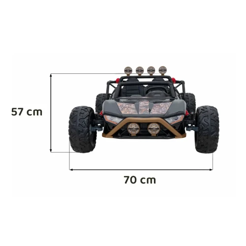 Czarny samochód elektryczny dla dzieci Buggy Racing 5.webp