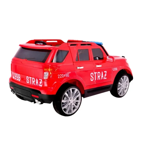 Strażackie auto elektryczne dla dzieci.webp