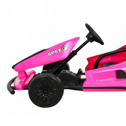 Różowy samochód elektryczny dla dzieci Gokart Speed 7 Drift King.webp