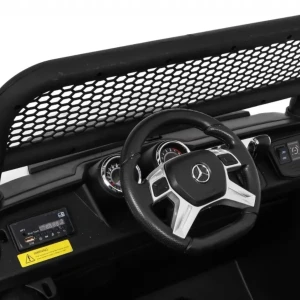 Białe auto na pilot dla dziecka Mercedes BENZ UNIMOG.webp