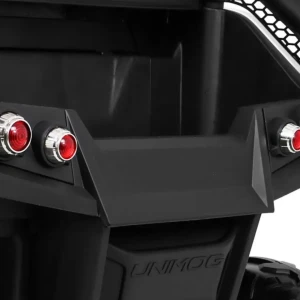 Biały samochod dla dzieci na akumulator Mercedes BENZ UNIMOG.webp