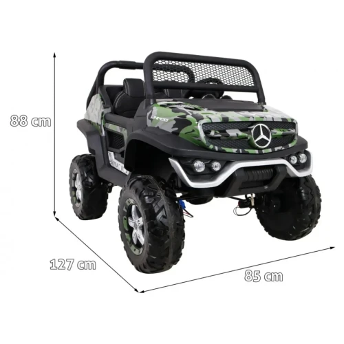 Moro auto na akumulator dla 5 latka Mercedes BENZ UNIMOG.webp
