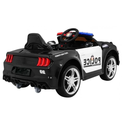 Czarne auto akumulatorowe dla dziecka  GT Sport Police.webp