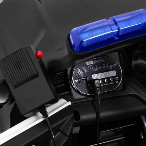 Czarne auto na pilot dla dziecka  GT Sport Police.webp