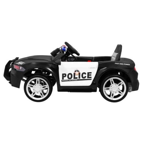 Czarny samochod dla dzieci na akumulator GT Sport Police.webp