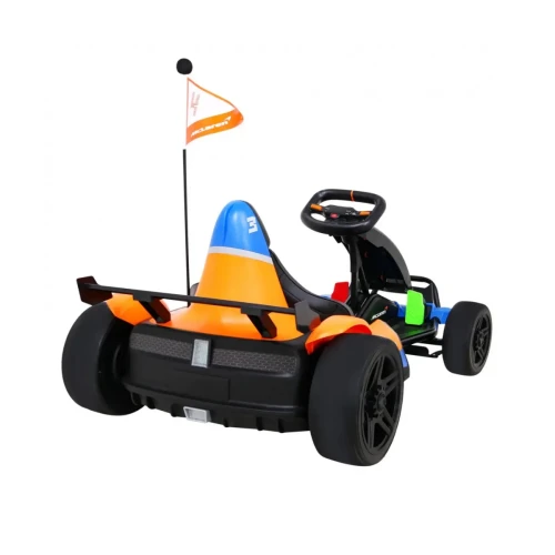 Pomaranczowy auto elektryczne dla dzieci Gokart McLaren Drift.webp